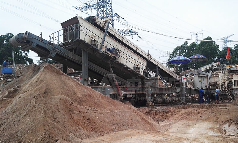 陜西建筑垃圾處理現場